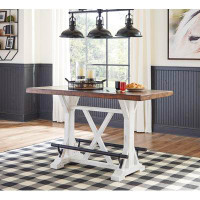 Signature Design by Ashley Signature Design By Ashley Casual Valebeck Counter Height Dining Table White/Brown