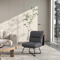 ROOM FULL Upholstered Slipper Chair For Living Room