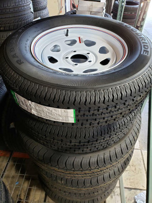 ST205/75R15 BRAND NEW TIRE WITH RIM WHEEL 205 75 R15 15 INCH RIM TRAILER TIRES 205 75 15 Kitchener Area Preview