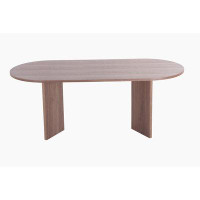 Millwood Pines Wood Dining Table Kitchen Table Small Space Dining Table Walnut Desk Top