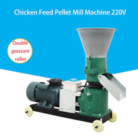 8mm 150kg/h Animal Pellet Feed Mill Machine with 2 Pressure Rollers Feed Granulator Machine 220V 3KW 239400