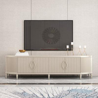 STAR BANNER American light luxury solid wood TV cabinet French simple high-end living room TV cabinet