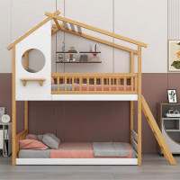 Harper Orchard Makaila Twin over Twin Futon Bunk Bed by Harper Orchard
