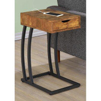 Wade Logan Studer Accent Table with Power Outlet