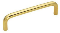 D. Lawless Hardware 4" Wire Pull Polished Solid Brass