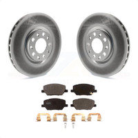 Front Coated Disc Brake Rotor & Semi-Metallic Pad Kit For Jeep Renegade Compass Fiat 500X KGF-101845