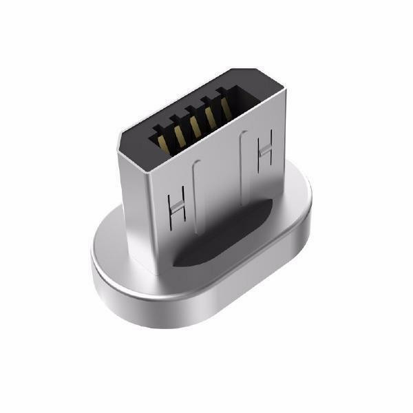 WSKEN Original Mini 1 and Mini 2 - MicroUSB Magnetic Metal Plug Connector for Androids - Silver in Cell Phone Accessories in Québec