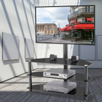 Ebern Designs Multifunction Tv Stand Height Adjustable Bracket Swivel Tier