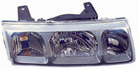 Head Lamp Passenger Side Saturn Vue 2002-2004 Black Rim High Quality , GM2503228