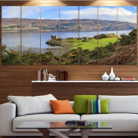 Made in Canada - Design Art 'Lago Ness and Urquhart Castle' Photographic Print Multi-Piece Image on Canvas