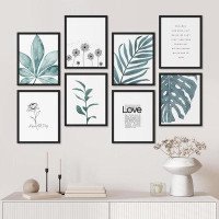 SIGNLEADER Pastel Tropical Jungle Botanical Flower Monstera Plants Nature Abstract Shapes