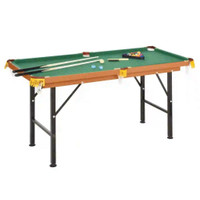 54.3L MINI POOL TABLE PORTABLE BILLIARD TABLE INCLUDES CUES, BALL, CHALK, RACK, FOR KIDS
