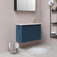 Latitude Run® 24" Wall Mounted Single Bathroom Vanity With Resin Top
