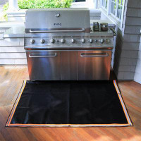 URKNO Fire Pit Mat, USA Based, Fireproof Under Grill Mat, Deck Protector