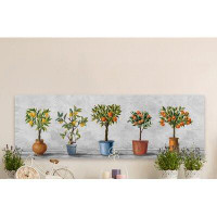Red Barrel Studio 'Photographic Set of Plants' - Wrapped Canvas Painting Print