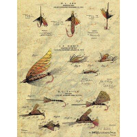 Buy Art For Less 'Vintage 1910 the Fishing Fly Bait' Vintage Advertisement on Wrapped Canvas