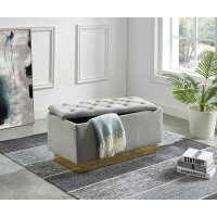 Willa Arlo™ Interiors Carlito Upholstered Flip Top Storage Bench