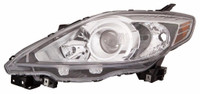 Head Lamp Driver Side Mazda 5 2008-2009 Halogen Black Bezel High Quality , MA2518128