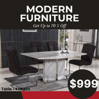 Marble Look Dining Set at Reasonable Price !!