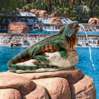Bay Isle Home™ Iguana Spitter Piped Statue