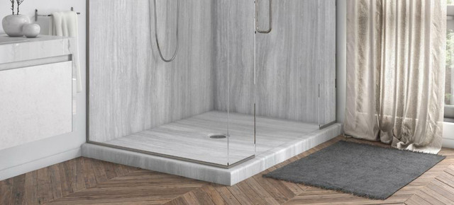 Custom Corner Double Threshold Shower Base - Drain can be Positioned anywhere - 23 Colors Available (Check ad for price) in Plumbing, Sinks, Toilets & Showers - Image 3