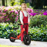 Kids Balance Bike 35" x 14.5" x 21.75" Red