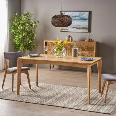 Step back in time with the timeless elegance of this mid-century modern dining table. Blending sleek...