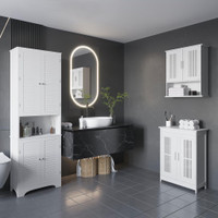 Bathroom Cabinet 23.6" x 7.9" x 27.6" White