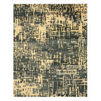 Meridian Rugmakers Hand Knotted Blue Area Rug