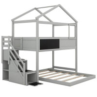 Harper Orchard Otselic Kids Twin Over Full Bunk Bed