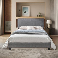 Latitude Run® Queen Size Upholstered Platform Bed Frame