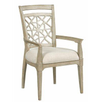 Rosalind Wheeler Rodgers Upholstered Arm Chair in Oyster
