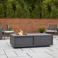 Real Flame Vance 18'' H x 60'' W Steel Outdoor Fire Pit Table