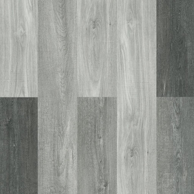 NinjaXtra SPC 7x48 Plank Drop 5mm ( 12 Mil ) Vinyl Flooring w/Att. 1mm Pad 23.90sf  ( 6 Colors ) Taiga in Floors & Walls - Image 2