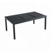 Latitude Run® Outdoor casual plastic wood dining table