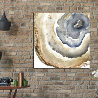 Made in Canada - Mercer41 'Up Close Agate Watercolor I' Watercolor Painting Print