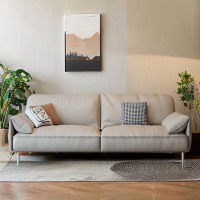 ULTORU Khaki Genuine Leather Modular Sofa cushion couch