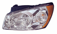 Head Lamp Passenger Side Kia Spectra 2004-2006 Chrome Lx Model , KI2503116V