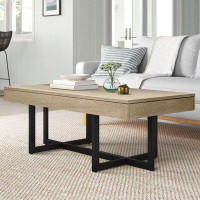 Sand & Stable™ Burch Cross Legs Coffee Table with Storage