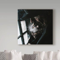 Trademark Fine Art 'The Smoker 2' Photographic Print on Wrapped Canvas