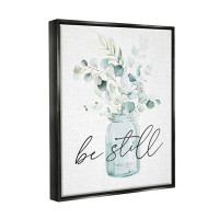 Stupell Industries Be Still Spiritual Botanical Plants Farmhouse Bouquet Canvas Wall Art By Lettered And Lined