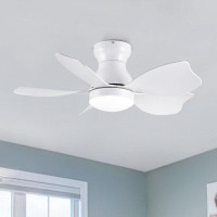 Ivy Bronx 30'' Ceiling Fan With Remote Control And Led Ligths