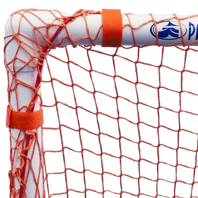 Park & Sun Sports Indoor/Outdoor Nylon Slip Net with Bungee Cord Frame: Multi-Sport Goal, Orange, 6' W x 4' H x 3' D in Other in Ottawa / Gatineau Area