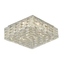 Everly Quinn This Exquisite Led Flush Mount Is In A Chrome Finish. The Frame Is Made Out Of Stainless Steel, And It Come