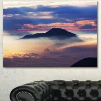 Design Art 'Amazing Java Mountain in Fog' Photographic Print on Wrapped Canvas