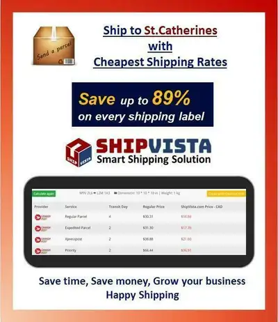 ShipVista provides the cheapest shipping rates to Edmonton . Whether you are an individual sending a...