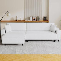 Latitude Run® Sectional Sofa bed with two pillows for living room and the apartment