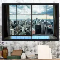 Picture Perfect International "New York Window" Framed Photographic Print