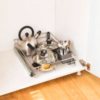 Rebrilliant Pull Out Kitchen Cabinet Organizer With Removable Caddy  11"W X 20"L