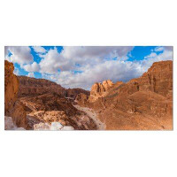 Design Art White Canyon at South Sinai Egypt - Wrapped Canvas Photograph Print